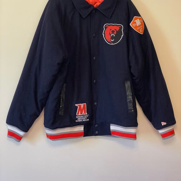 New Era 2XL Traditions Bears Sport Jacket varsity patch Morgan State University - Picture 5 of 13
